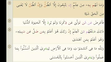 SURATUL AN-NAJM 53 BY SHEIKH ABDUL RAHMAN AS-SUDAIS..سورة النجم 53 للشيخ عبد الرحمن السديس