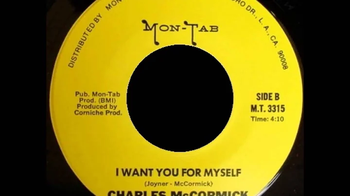 Charles McCormick - I Want You For Myself