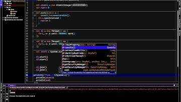 10) Scala. Multithreading. Using atomic variables