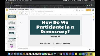 4th Grade Social Studies - Unit 3 - Week 4 Overview