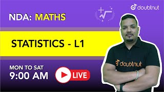 STATISTICS | NDA | Maths | 9 AM Class By Puneet Sir | L1 | English Medium | Doutnut