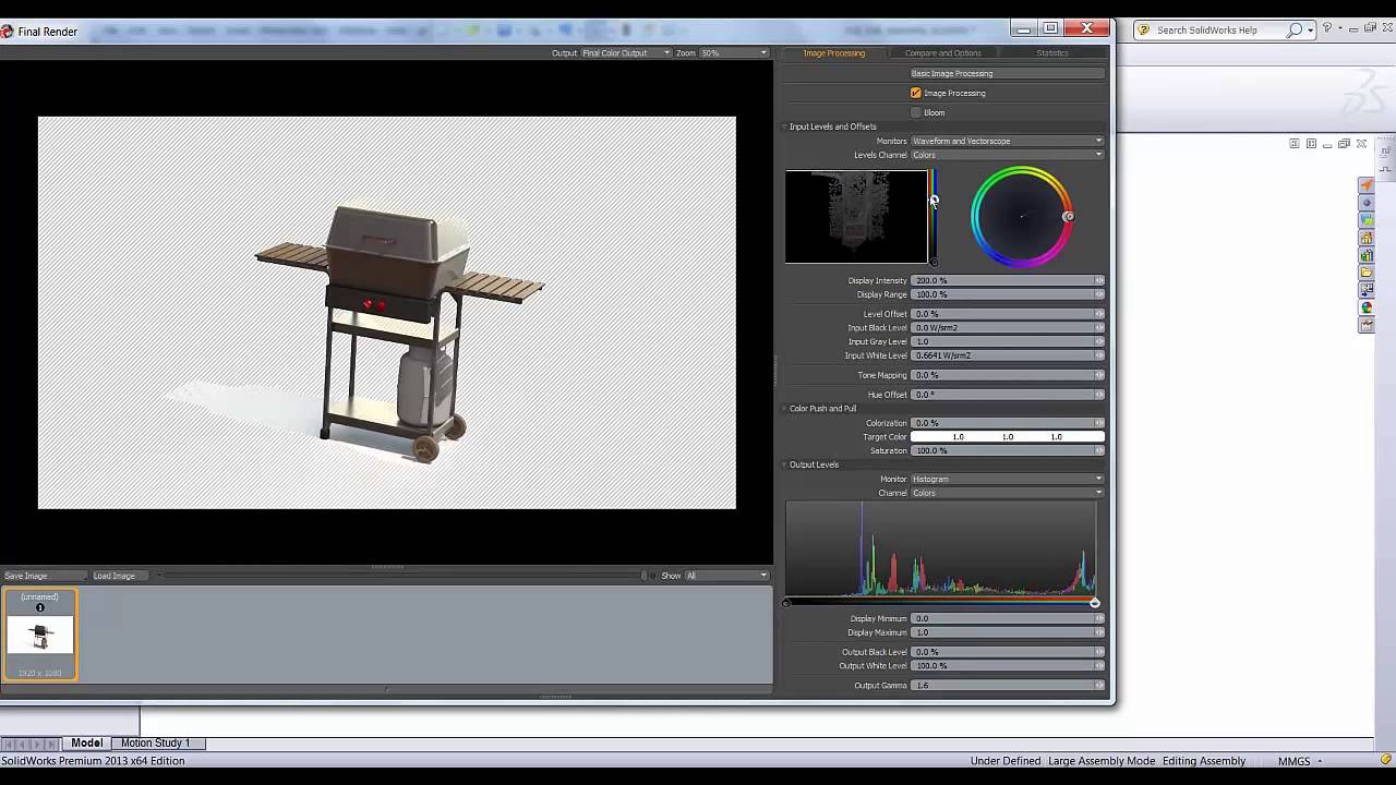 SolidWorks PhotoView 360 Tutorial Post Processing YouTube