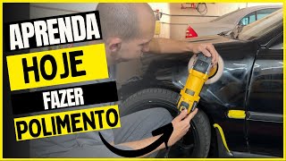 Como fazer polimento de pintura em carro preto muito riscado