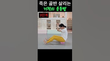 골반 세워지는 기적의운동법 👏