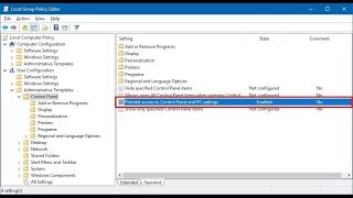 How To Disable Access to Control Panel in Windows 10
