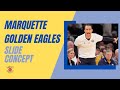 Marquette golden eagles  slide concept