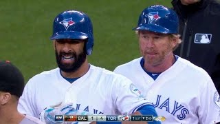 BAL@TOR: Bautista plates Travis with a hit to right