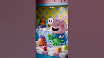 George’s Smoothie-saurus! #peppapig #peppa