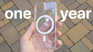 Apple iPhone 12 Clear Case - One Year Later... (YIKES)