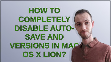 Apple: How to completely disable auto-save and versions in Mac OS X Lion?