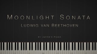 Moonlight Sonata: 1St Mvt. - Ludwig Van Beethoven \\ Synthesia Piano Tutorial