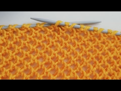 Ajurlu file çok kolay çok güzel iki şiş örgü modeli  🎉Ajurlu mesh knitting model