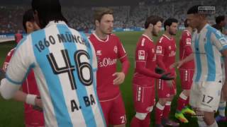 FIFA 17 - TSV 1860 Munchen vs FC Wurzburger Kickers | Bundesliga @ Full Gameplay (PS4/Xbox One)
