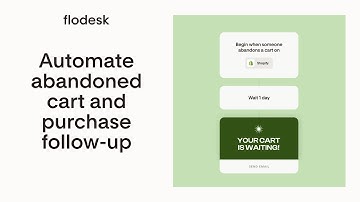 Sell smarter with Flodesk: new ecommerce workflows for abandoned cart & purchase follow-up