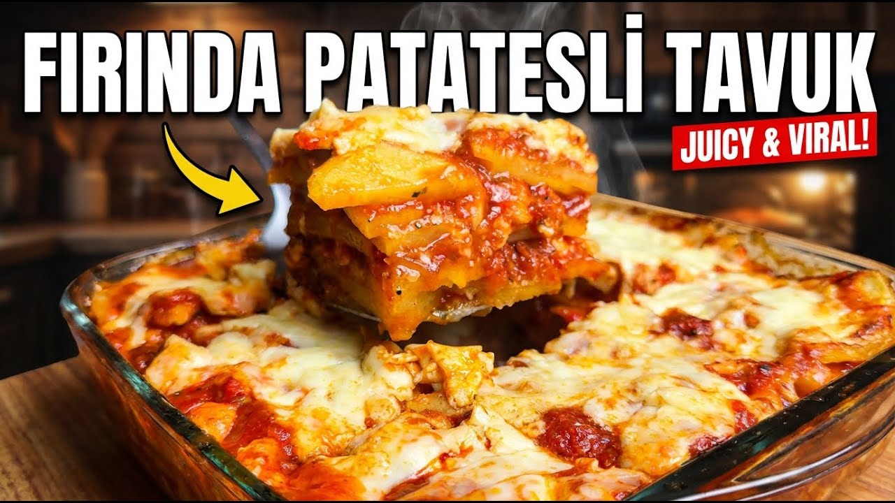 Fırında Patatesli Tavuk!  Baked Chicken Fillet with Potatoes! Запечённое куриное филе с картошкой!