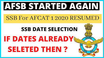 AFCAT 1 2020 SSB DATES | AFSB NEW DATES | FULL DETAIL | AFSB 1 2020