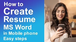 How to Create Resume on Microsoft Word in Mobile