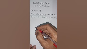 Simplification Tricks Simplification Questions With Short Tricks #mathematics #shorts