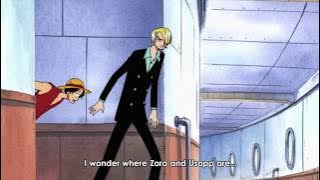 Luffy Membuat Sanji kesal saat menyusup ke pangkalan angkatan laut. MOMEN LUCU!! #200