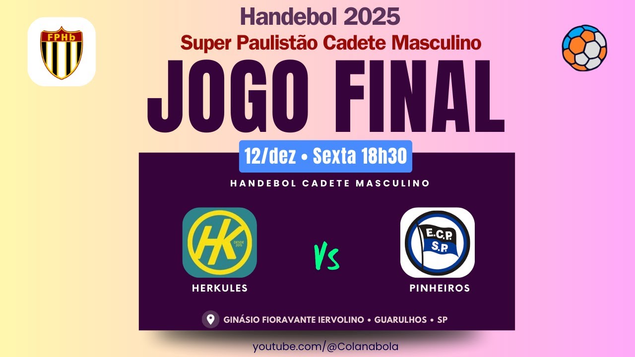 Herkules x Pinheiros | Handebol Cadete Masculino • Super Paulistão 2025