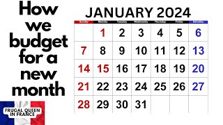 How we budget for a new month  #budget #resolution #newyear #frugalliving #2024