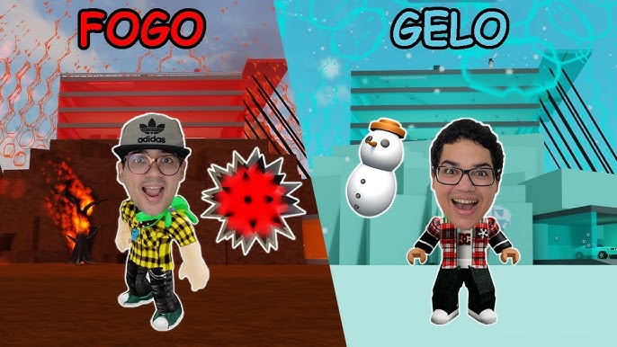 FOGO E ÁGUA NO ROBLOX (Fireboy and Watergirl Two player obby) 