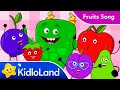 Eat your fruits song  fruit song for kids  chomping monsters songs for kids  dance along cartoon