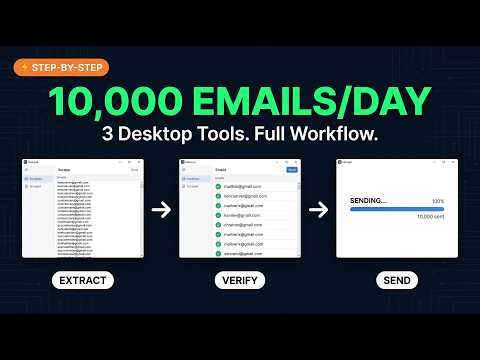 How I Send 10,000 Cold Emails a Day Extract Verify Send