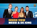 [BEHIND THE SCENES] Messi & de Jong receive awards from UEFA
