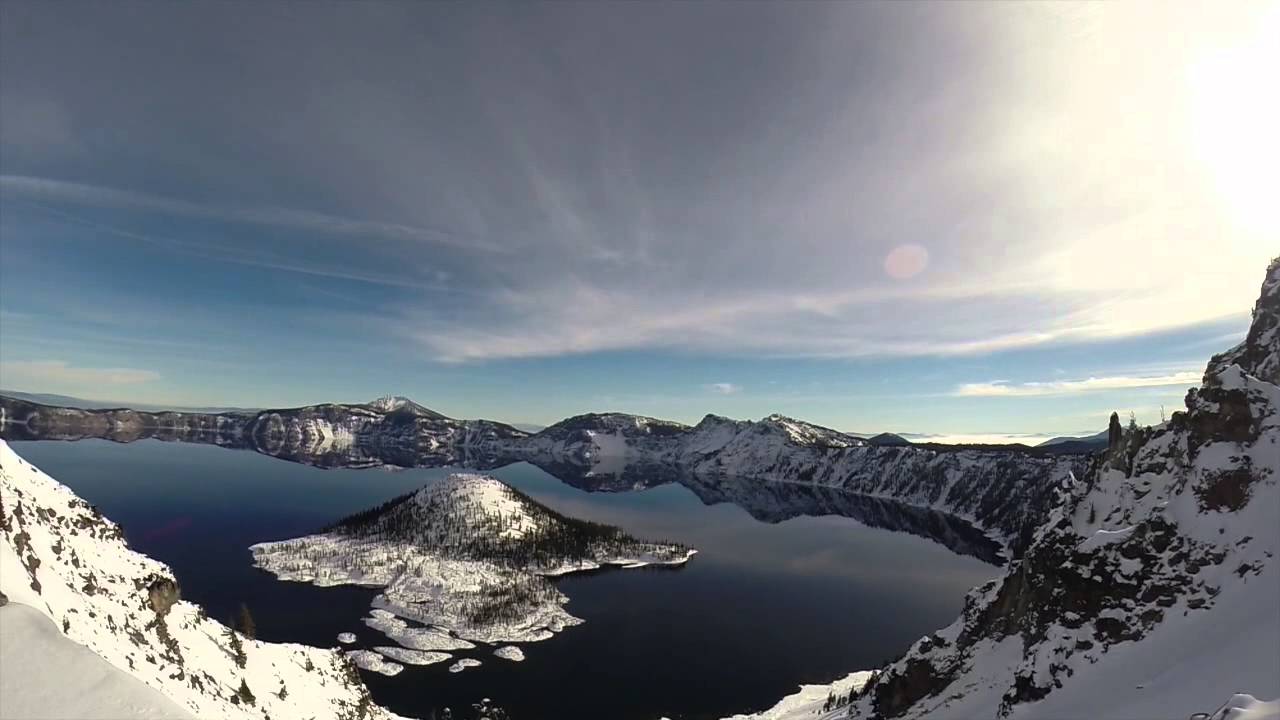 Snowshoeing 30mi Around Crater Lake in 20 Hours YouTube