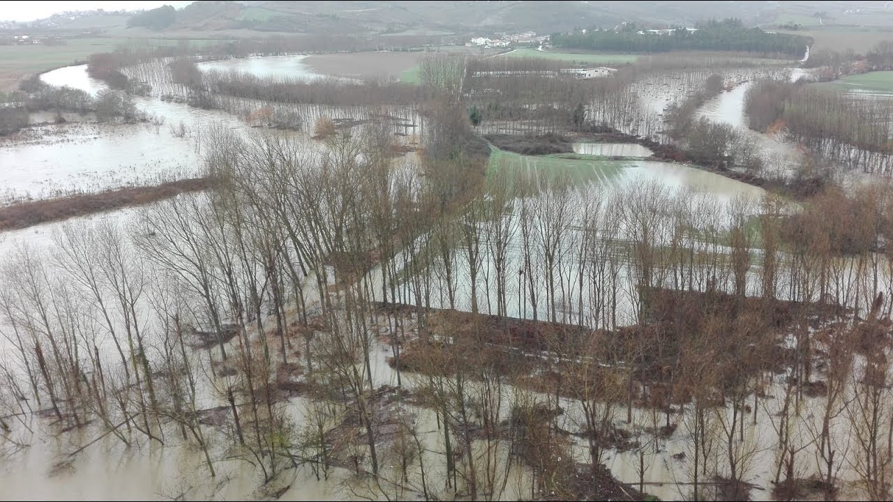 Desbordamientos de los ríos en la Cuenca de Pamplona