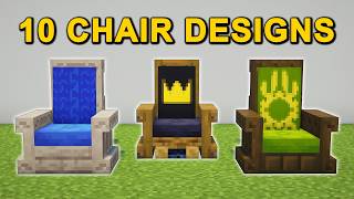 10 EASY Chair Designs in Minecraft 26.3 (Tutorial)