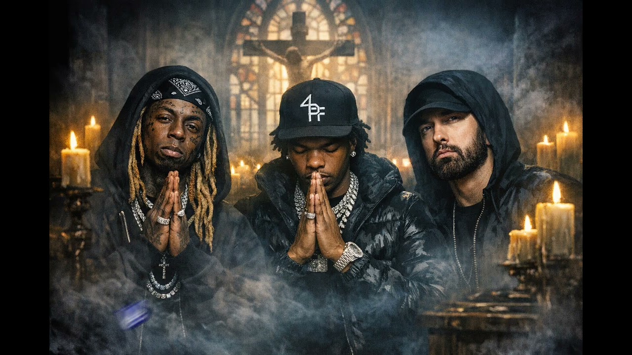 Lil Wayne ft Eminem and Lil Baby — A PRAYER AT 3AM (lyrics video)