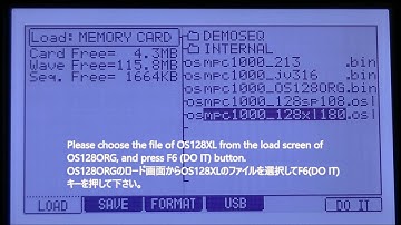 How to Install OS128XL. (MPC1000)