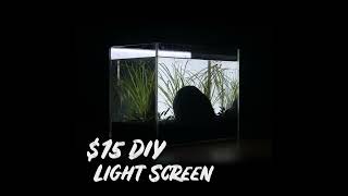 1만원대 라이트 스크린 만들기 | 물멍 | DIY $15 Light Screen | Aquarium | MulMung #shorts