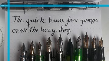 Fountain Pens and Line Variation (flex)