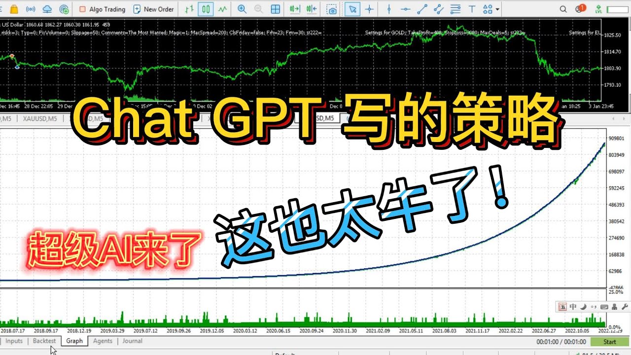 用Chat GPT写的外汇ea交易策略，无复利情况下每年翻1倍！ - YouTube