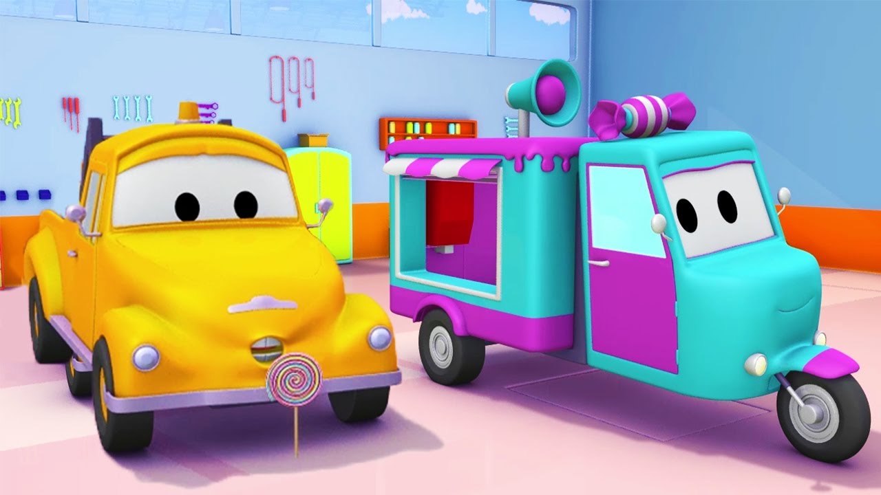 レッカー車のトム レッカー車のトム L 子供向けトラックアニメ Truck Cartoon For Kids Youtube