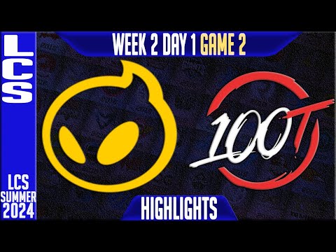 100 vs DIG Highlights Game 2 | LCS W2D1 Summer 2024 |100 Thieves vs Dignitas Week 2 Day 1 G2