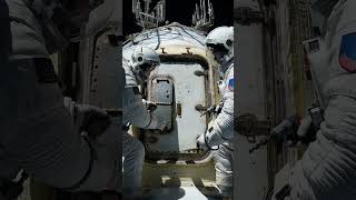 Astronauts Repairing Space Equipment in Stunning Detail #SpaceExploration #AstronautLife #EVA