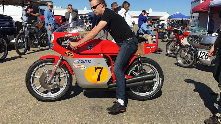 Racing the MV Agusta 500 four  at NJMP