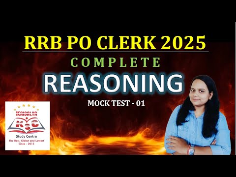 IBPS RRB PO CLERK - 2025 Most Expected Questions Mock -1 Reasoning Liza ...