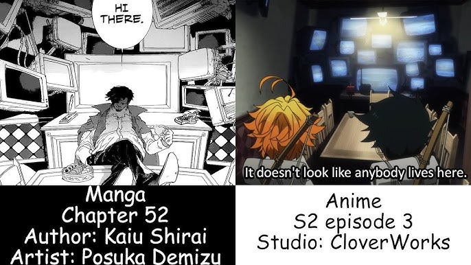 Anime VS Manga - The Promised Neverland Season 2 Episode 6 (Comparison +  Changed Scenes) 