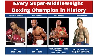 All World Super-Middleweight Boxing Champions in History | WBA, WBC, IBF, WBO and the Ring