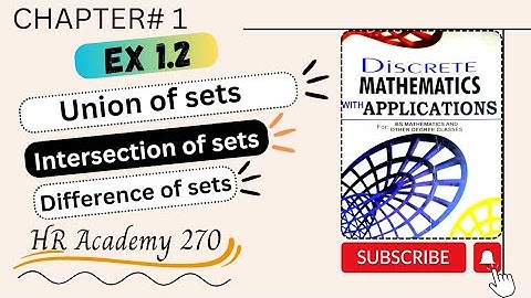 Exercise 1.2 discrete math | Ex 1.2 discrete mathematics by Dr Abdur Rehman