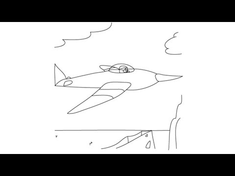 How to draw a Plane - Easy step-by-step drawing lessons for kids - YouTube