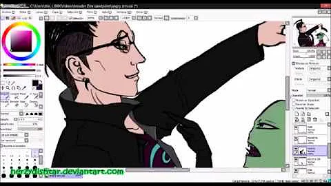 Invader Zim Speedpaint - Drawing Zim and Dib