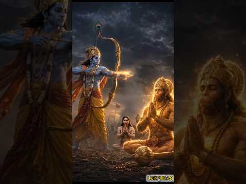 🕉️ভগবান শ্রীরাম কেন ভক্ত হনুমানের বিরুদ্ধে অস্ত্র তুলেছিলেন? #hanuman #ram #jaishreeram #ai #facts