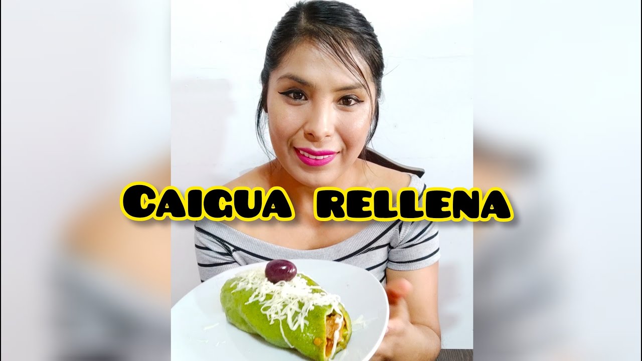 CAIGUA RELLENA (almuerzo saludable)