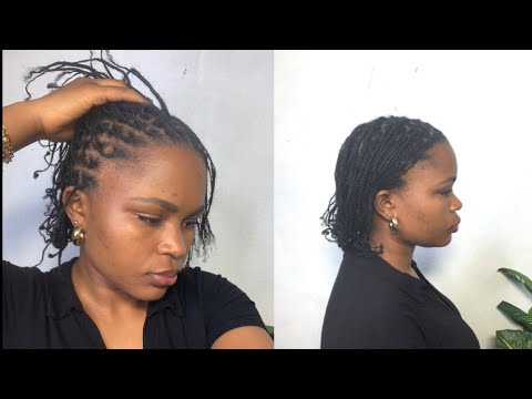 HOW TO: EASY and NEAT Beginner Friendly MINI BRAIDS on SHORT 4C Natural ...